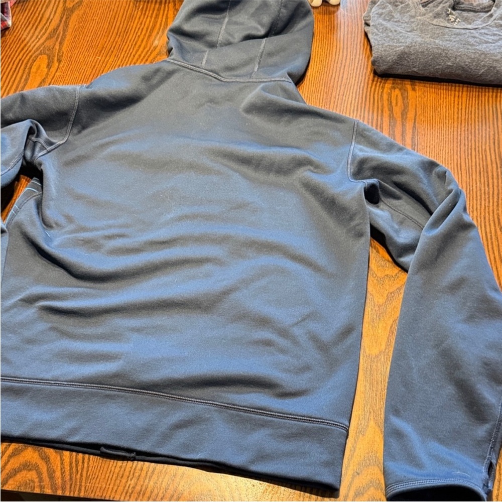 The North Face full zip fleece lined geometric pattern hoodie Blue Jacket S - Picture 7 of 7